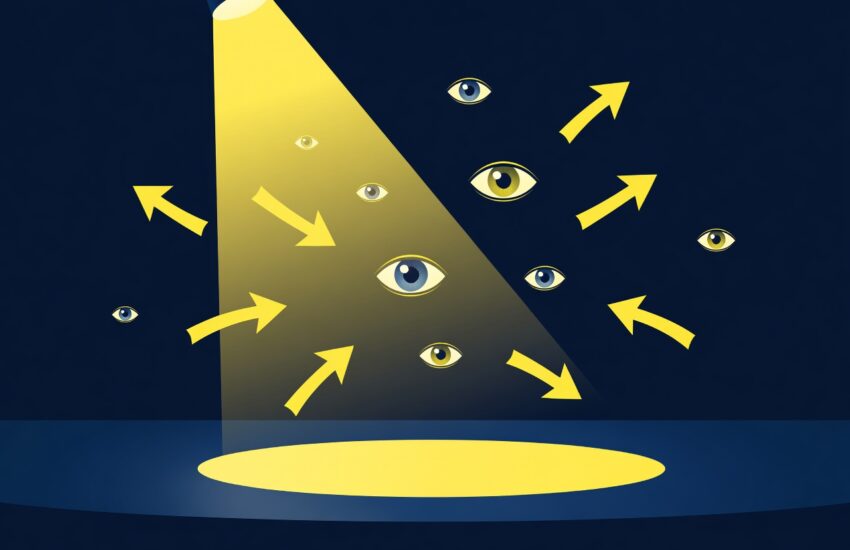 Spotlight attention channels ala Pre-Suasion Cialdini mengarahkan fokus persuasi