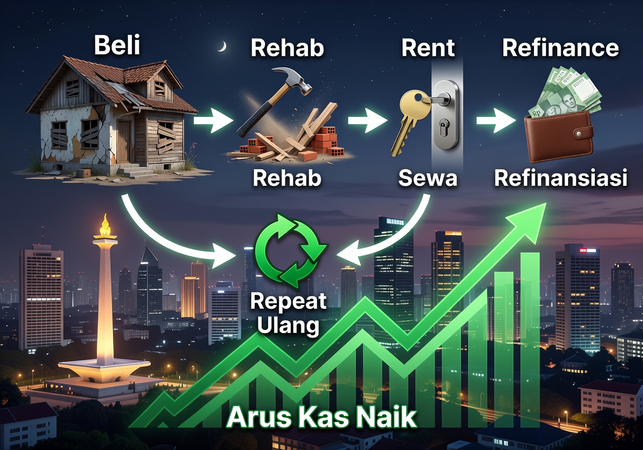 BRRRR Method: Rahasia Cash Flow Stabil, Appreciation Nilai Properti, dan Tax Benefits Maksimal di Indonesia 1