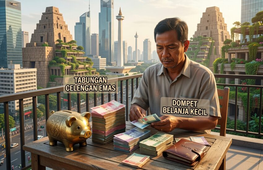 pria mengontrol pengeluaran dengan pay yourself first hidup di bawah kemampuan