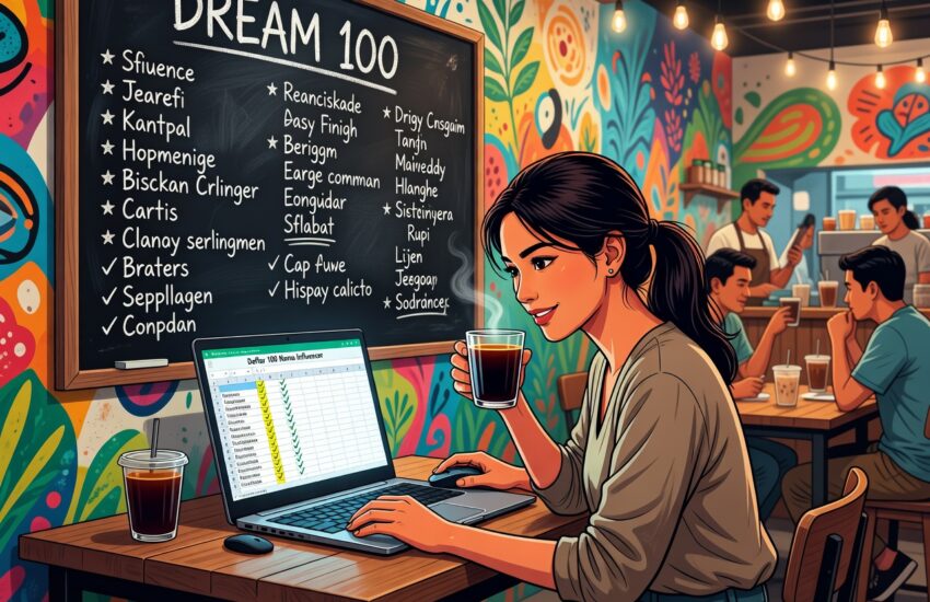 Marketer riset Dream 100 strategy untuk generate traffic organik di Indonesia 2025