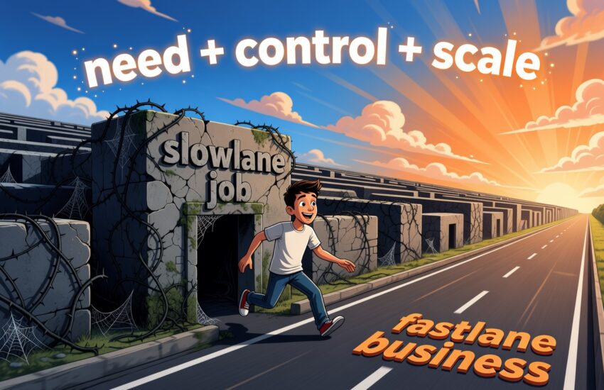 Escape slowlane job ke fastlane business dengan wealth equation MJ DeMarco