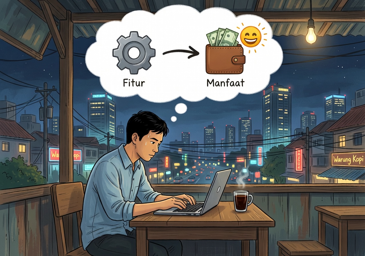 Features vs Benefits di Headlines: Rahasia Copywriting Dasar yang Naikin Konversi 2x Lipat 1