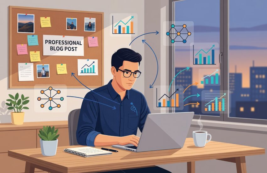 Professional blog post illustration