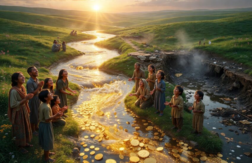 happy money vs unhappy money ilustrasi arus energi positif uang