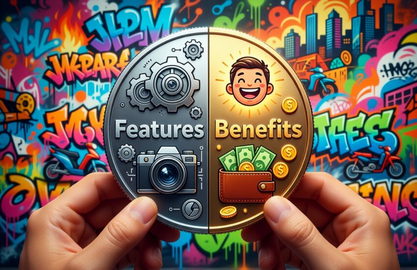 Headlines dan copy formulas features vs benefits dari Robert Bly handbook