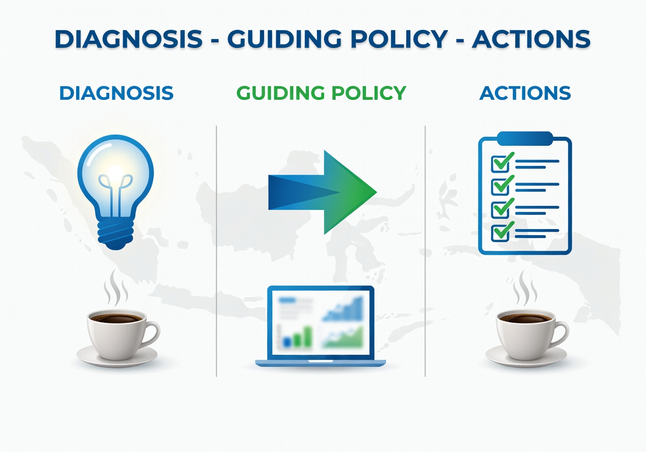 Kernel Strategi Rumelt: Diagnosis, Guiding Policy, Actions buat Avoid Fluff di Bisnis Lu 2
