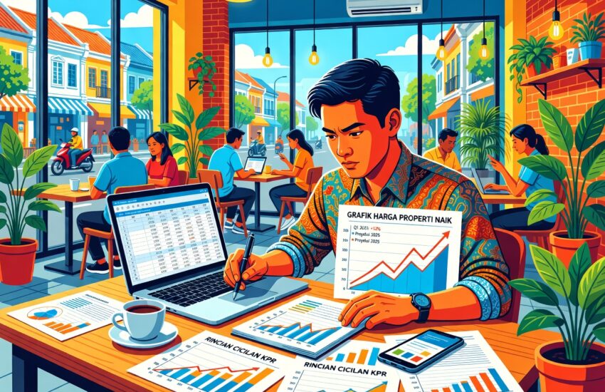 Ilustrasi financing properti 2025: hitung cicilan KPR untuk investasi real estate pemula Indonesia