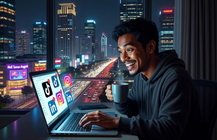 leverage platforms untuk growth personal branding dengan multitasking di TikTok IG LinkedIn