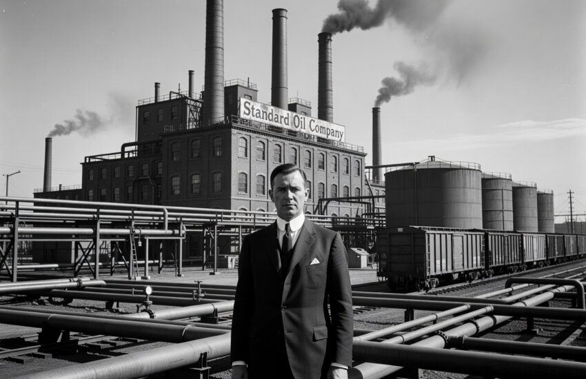 John D Rockefeller membangun monopoly Standard Oil dengan strategi rebate dan efisiensi