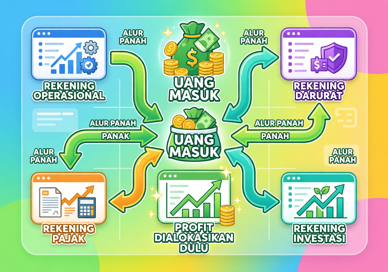 Park Money in Separate Accounts: Cara Profit First Biar Duit Lu Aman Dulu 1