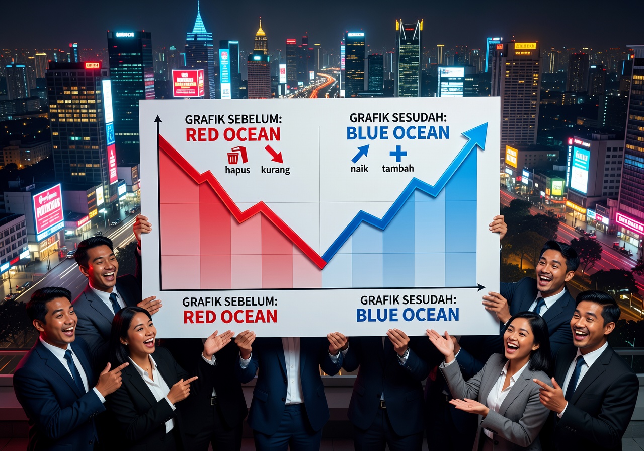 Rahasia Ciptakan Pasar Tanpa Saingan: Eliminate-Reduce-Raise-Create Framework dari Blue Ocean Strategy 2
