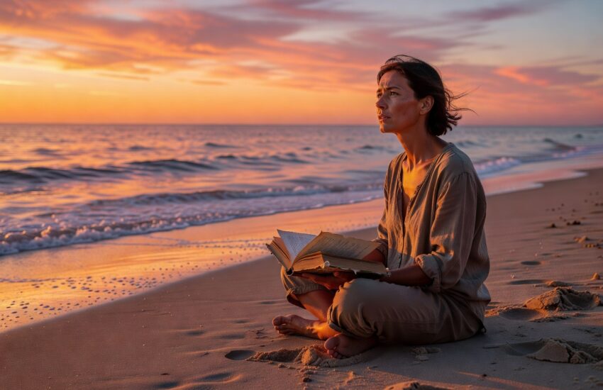 Ilustrasi alignment with calling saat refleksi diri di alam terbuka