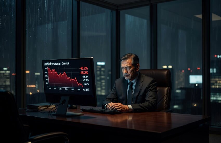 CEO struggle well menghadapi krisis bisnis grafis merah