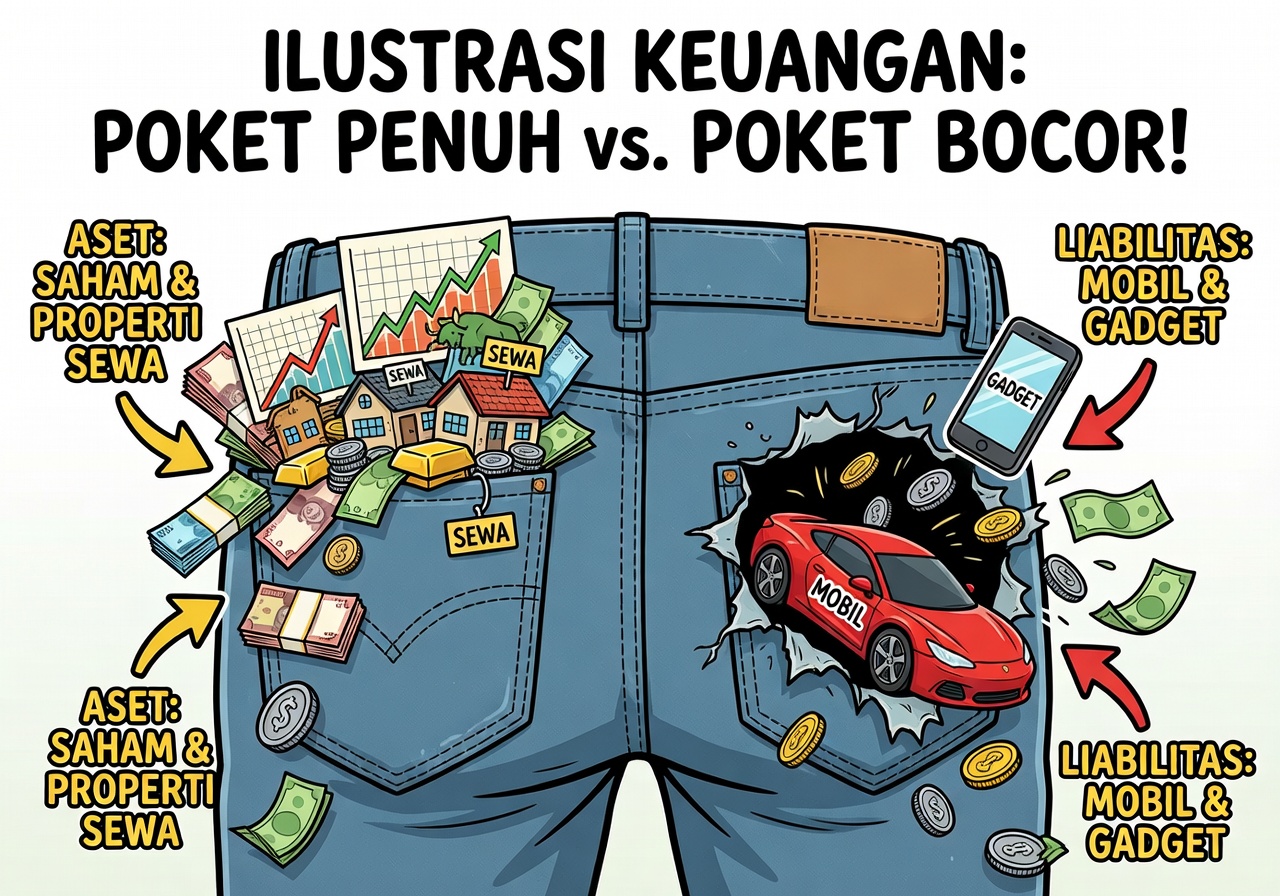 Uang Bekerja Buat Orang Kaya: Rahasia Aset Masukin Duit vs Liabilitas Nguras Kantong ala Rich Dad Poor Dad 1