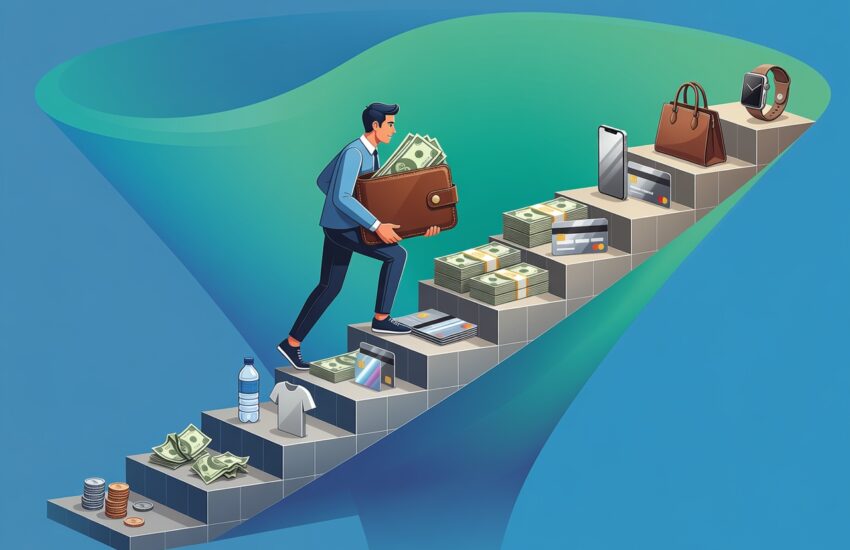 Value ladder sales funnels online dengan tahapan bertingkat ala DotCom Secrets